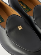 Aimé Leon Dore - Embellished Leather Loafers - Black
