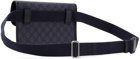 Gucci Navy Small Ophidia GG Belt Bag