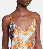 Lee Mathews Stella floral silk satin camisole