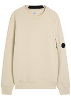 C.P. Company Logo Cotton Sweatshirt Beige