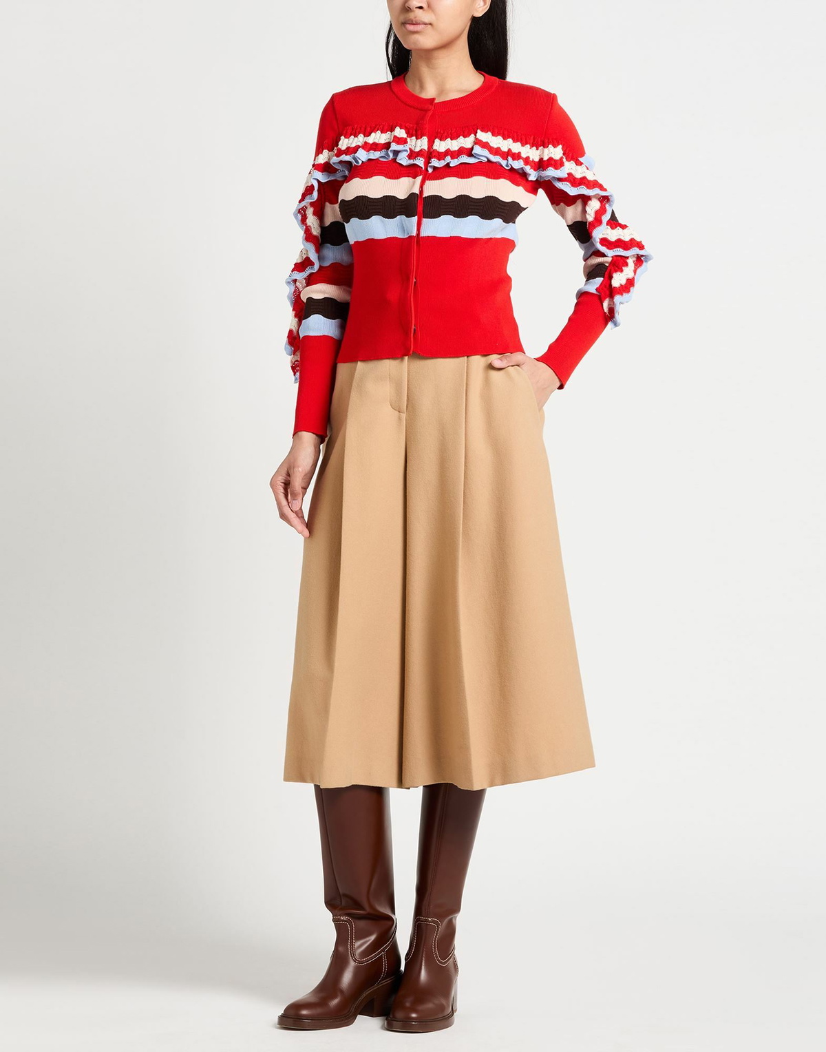 Jucca Womens Cardigan in Red