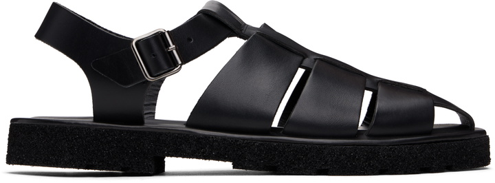 Photo: Paul Smith Black Leather Sandoval Fisherman Sandals