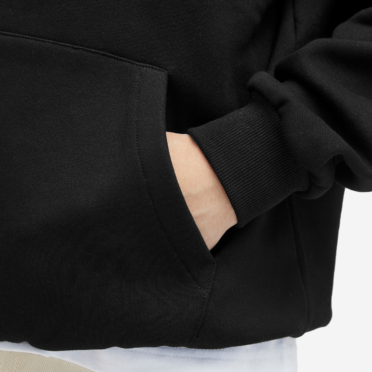 Lo-Fi Men's Paint Logo Hoodie in Black