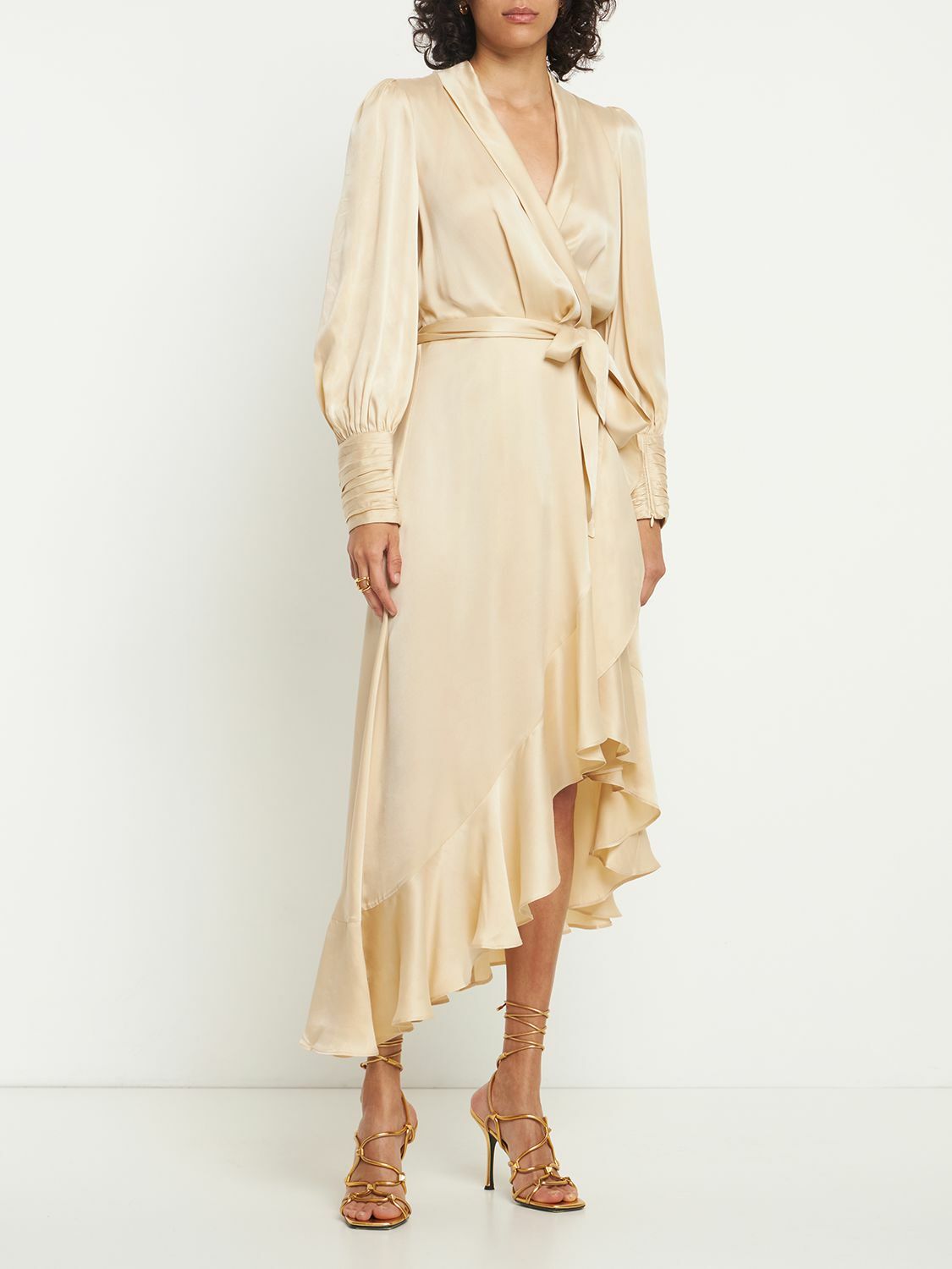 Zimmermann
 Silk Wrap Midi-Dress main image 1