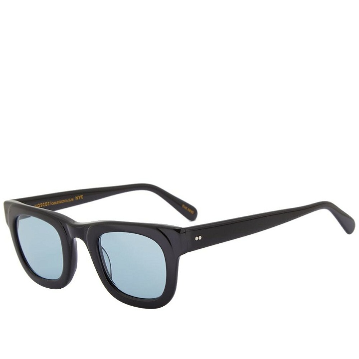 Photo: Moscot Fritz Sunglasses in Black/Blue