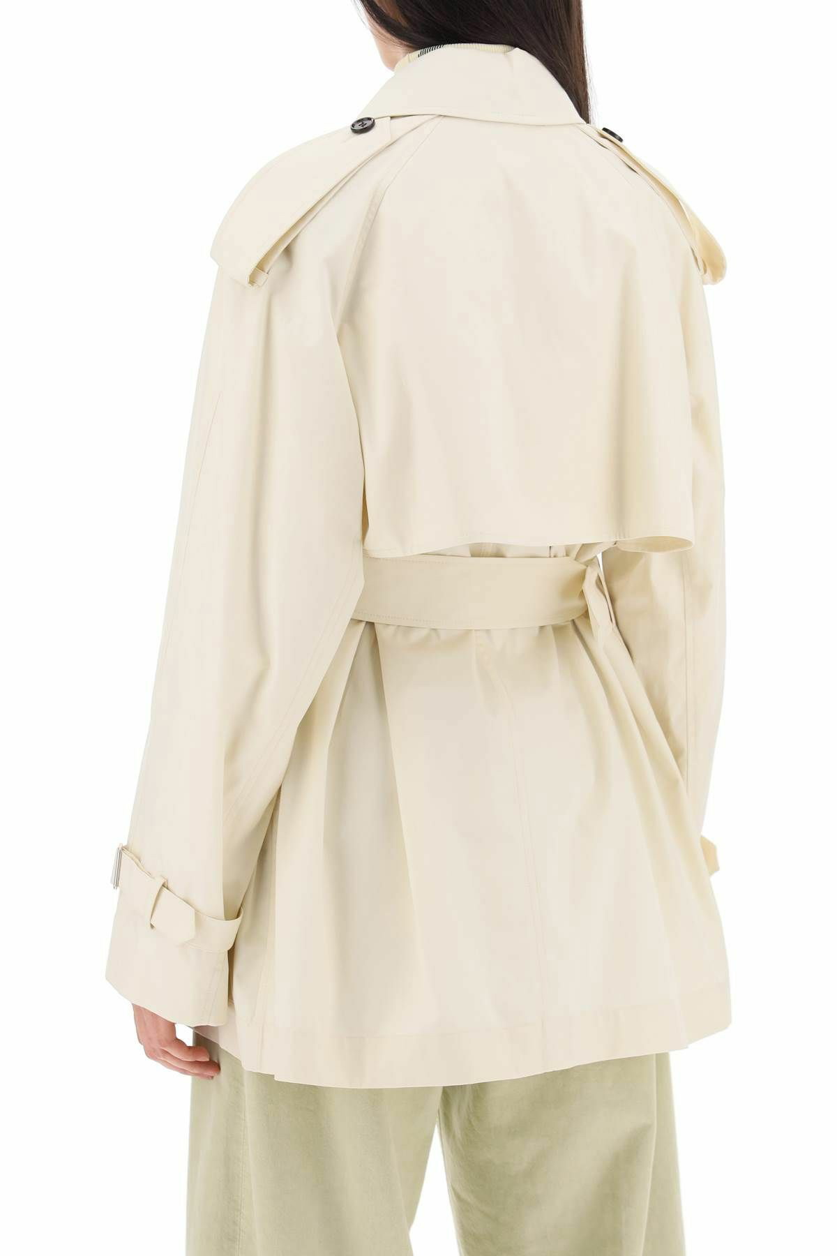 BURBERRY｜COATS (Short Gabbardine Trench Coat (8083207)) Burberry | Short Gabardine Trench Coat. | Trench Coats