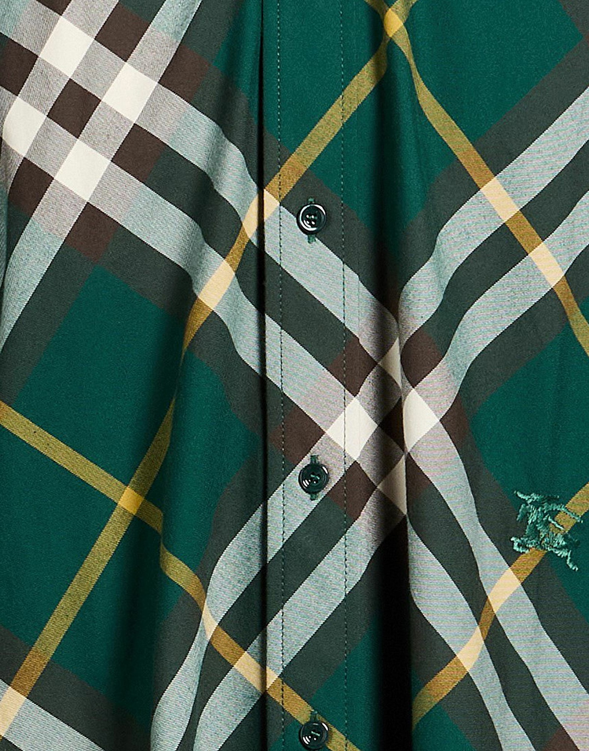 Burberry Mens Shirt Dark in Green