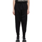 The Viridi-anne Black French Terry Lounge Pants