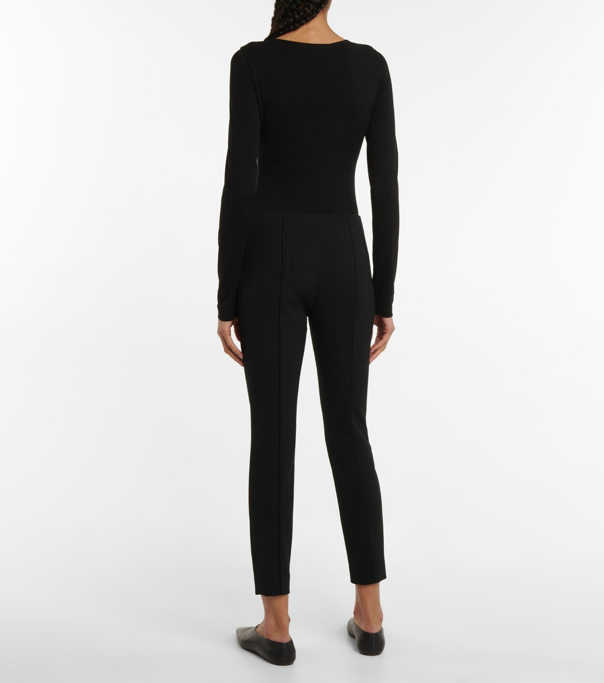 【yoshです】THE ROW kosso pants パンツ　黒レギンス The Row - Kosso wool-blend skinny pants The Row