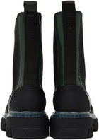 GANNI Green Cleated Chelsea Boots
