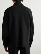 SAINT LAURENT - Cotton-Piqué Shirt - Black