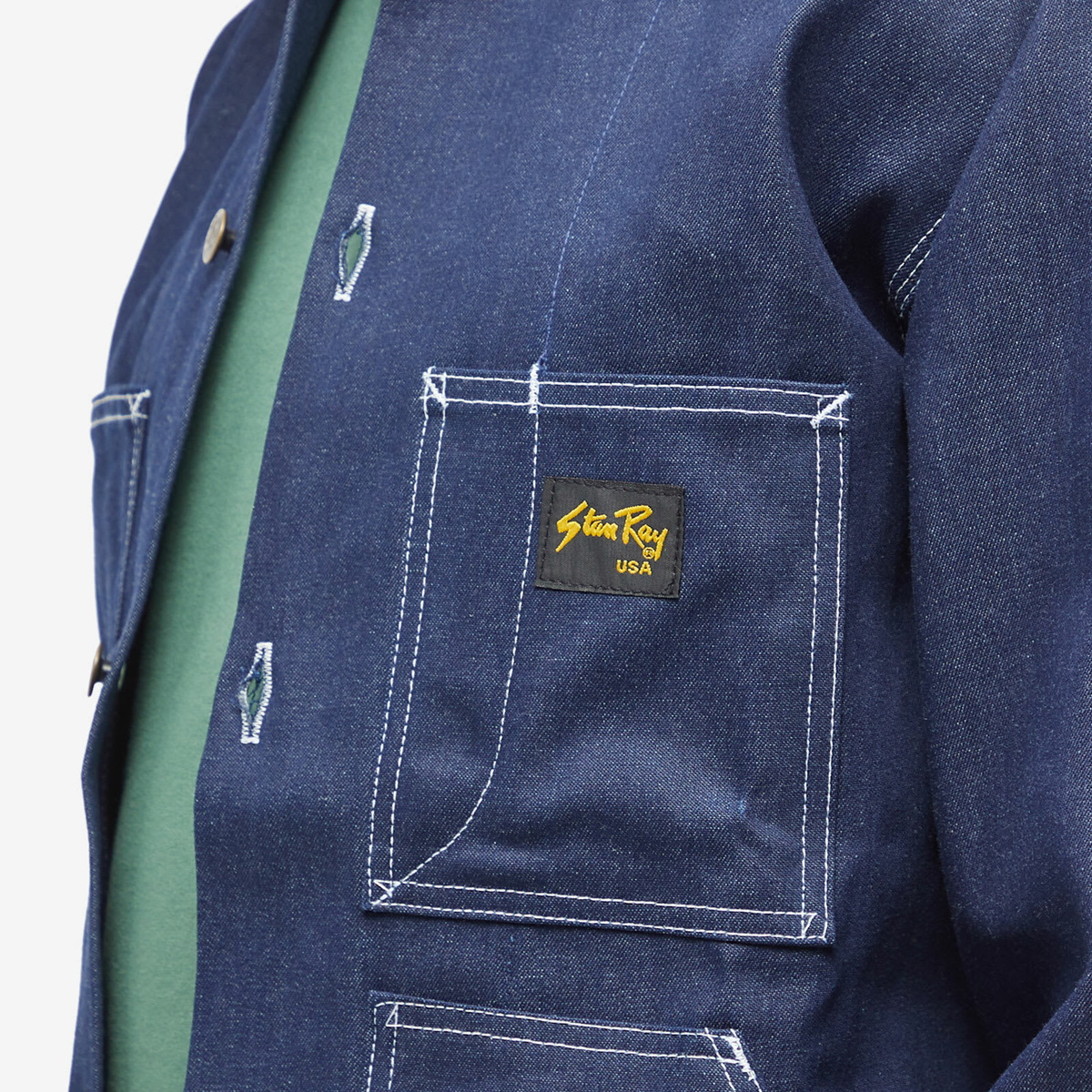 Stan Ray Men's Shop Jacket in Washed Chambray Stan Ray