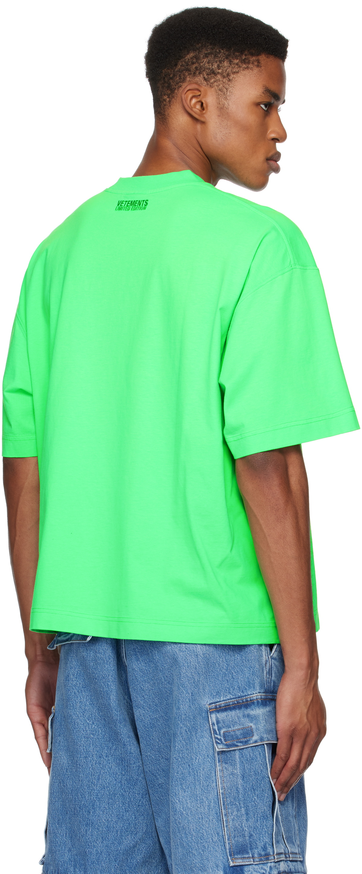Oval Logo Shorts Neon Green | The Webster