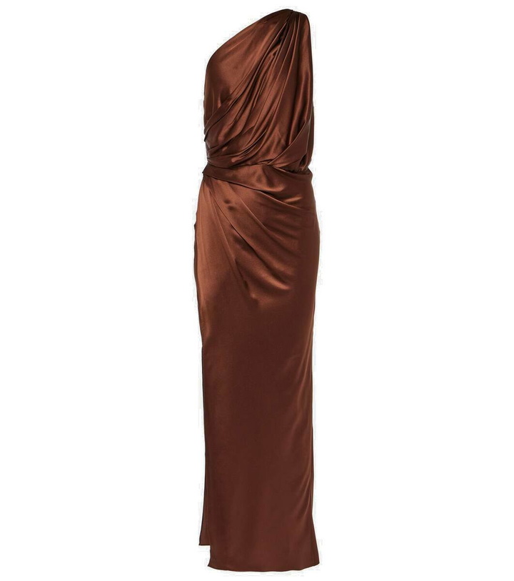 Photo: The Sei One-shoulder silk satin midi dress