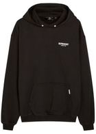 Represent Owners' Club Logo Hooded Cotton Sweatshirt Black