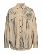 Msgm Mens Shirt in Beige