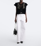 Isabel Marant Nadrine cotton jersey top