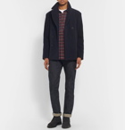 Mr P. - Checked Brushed Cotton-Flannel Shirt - Men - Red