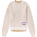 Acne Studios Men's Knitted Jumper in Pale Pink/Vintage Beige