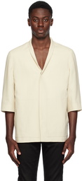 ZEGNA Off-White Single-Breasted Blazer