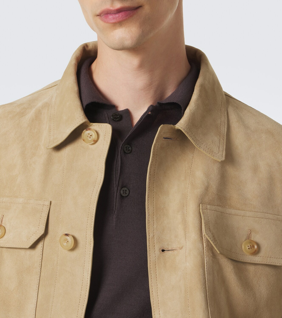 Canali Virgin wool polo sweater