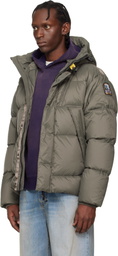 Parajumpers Gray Cloud Hooded Down Jacket