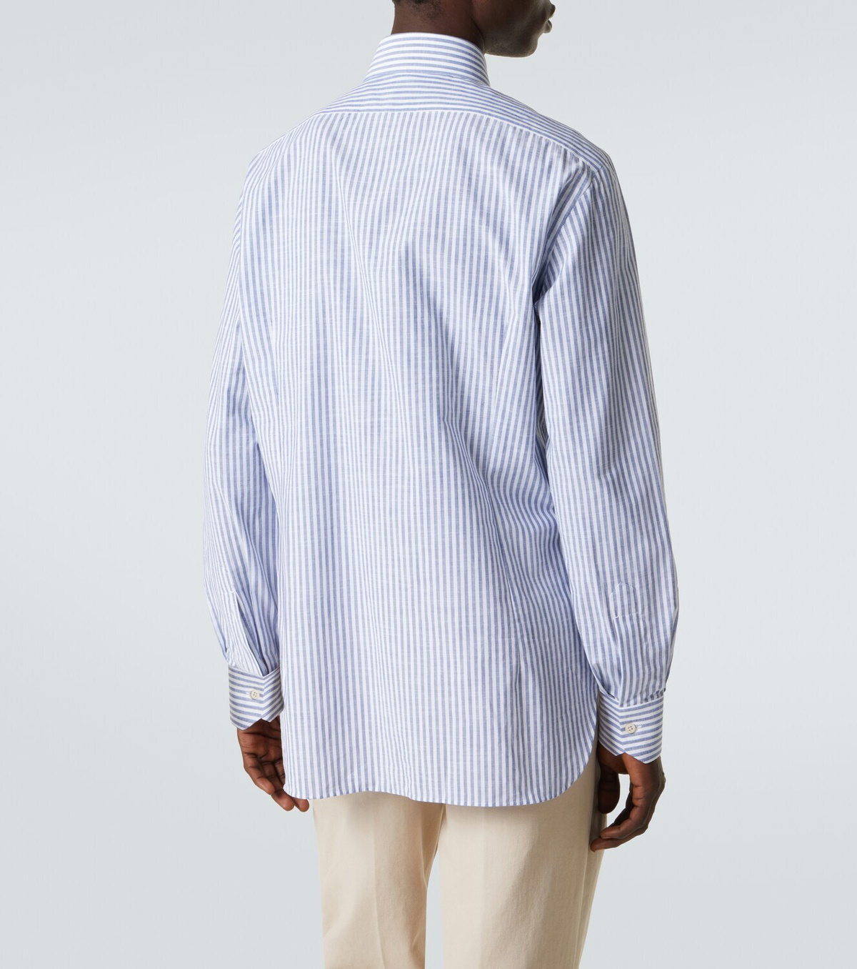 Kiton Striped cotton shirt