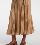 Ralph Lauren Collection Jordyn pleated chiffon maxi skirt