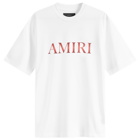 AMIRI Men's Gradient Core Logo T-Shirt in White/Red