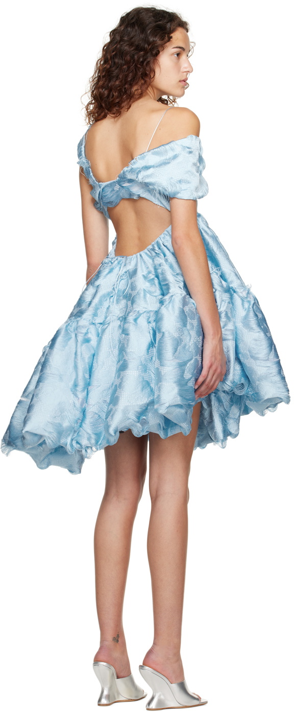 cecilie bahnsen mini dress CECILIE BAHNSEN Britney tie-back matelass mini dress