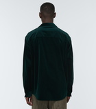 Acne Studios - Embroidered velvet cotton overshirt