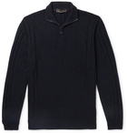 Loro Piana - Baby Cashmere and Silk-Blend Half-Zip Sweater - Blue