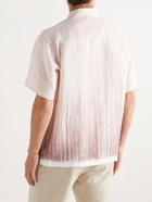 Theory - Striped Dégradé Linen Shirt - Neutrals