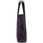 Needles Black and Purple PVC Papillon Tote