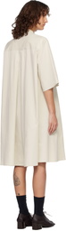 Studio Nicholson Off-White Twill Minidress