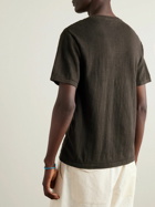 11.11/eleven eleven - Organic Cotton-Jersey T-Shirt - Brown