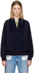 Bless Navy Frontinsertshirt Sweater
