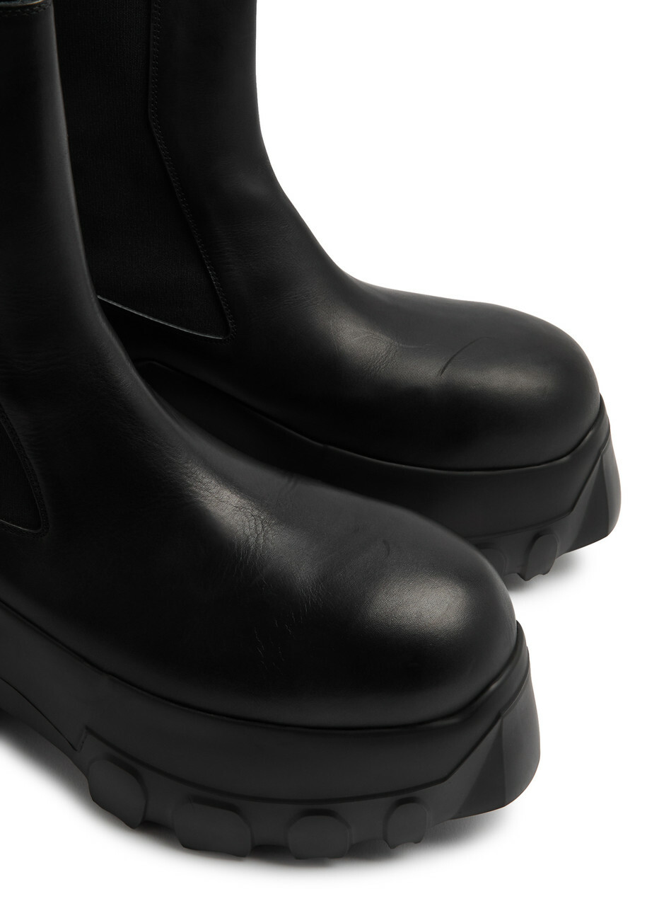 Rick Owens Porterville Beatle Mega Tractor Leather Chelsea