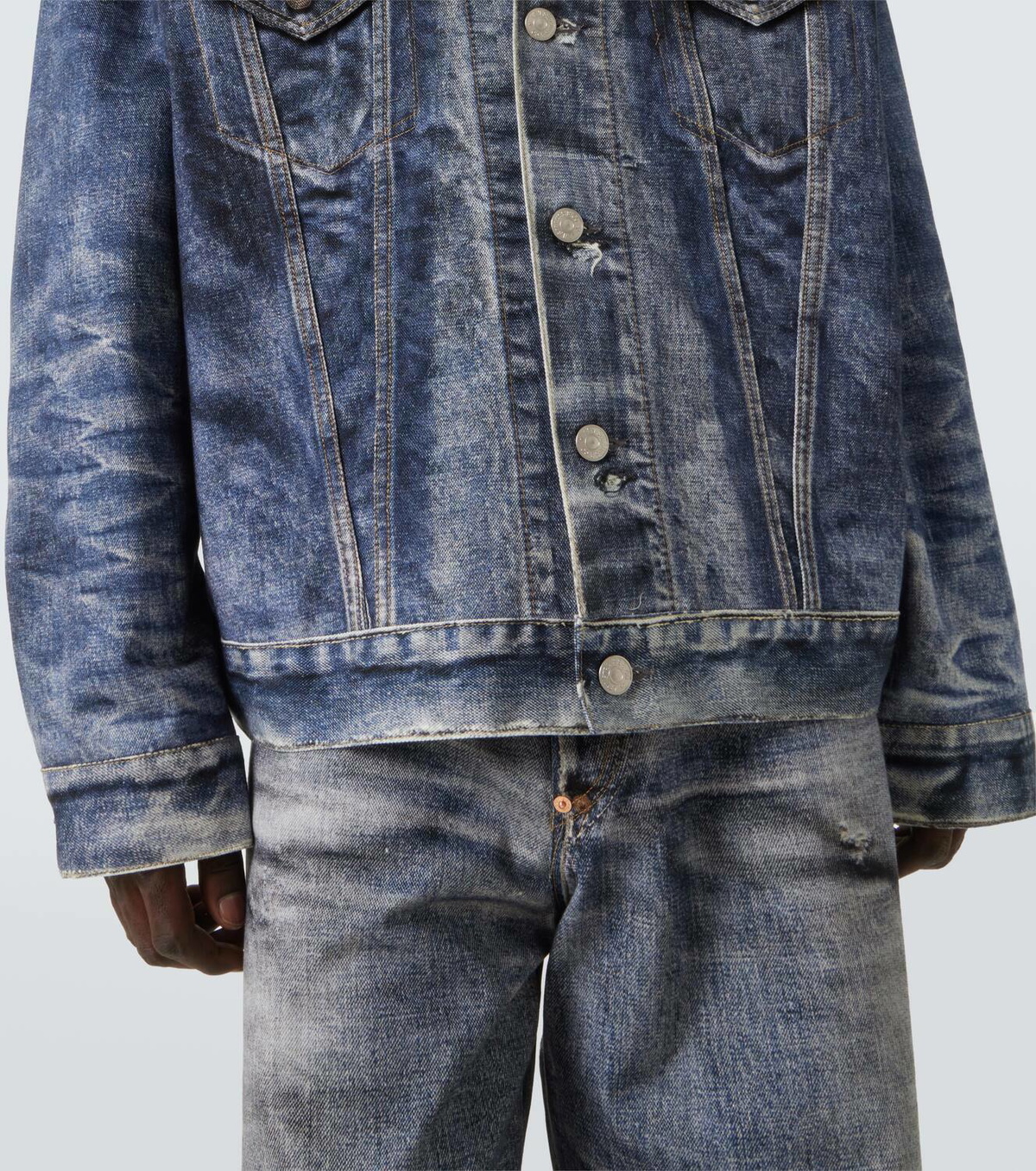 アウターその他 JUNYA WATANABE Junya Watanabe x Levi's shirt denim jacket x Levi's® denim jacket in black - Junya Watanabe | Mytheresa
