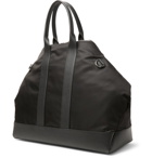 Alexander McQueen - De Manta Leather-Trimmed Logo-Appliquéd Shell Tote Bag - Black