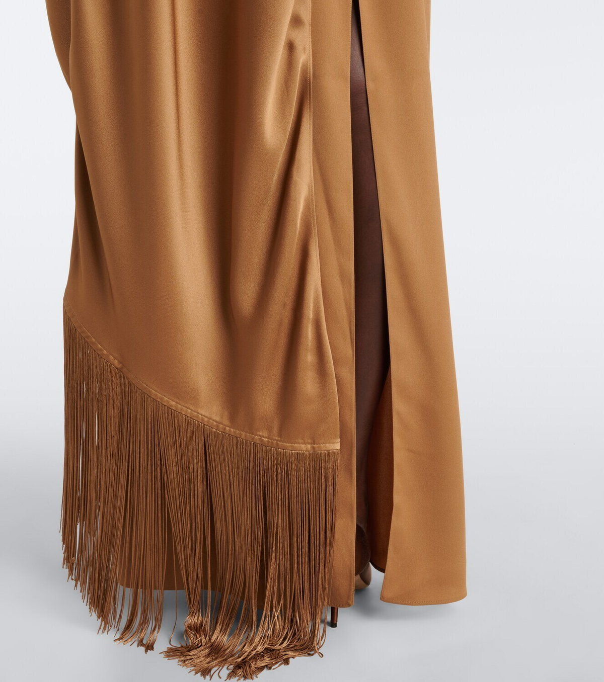 Taller Marmo Mounia caped crêpe cady gown
