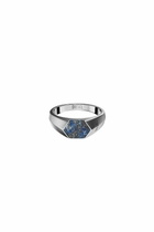 Diesel Lapis Signet Ring - Rings - Unisex - Silver