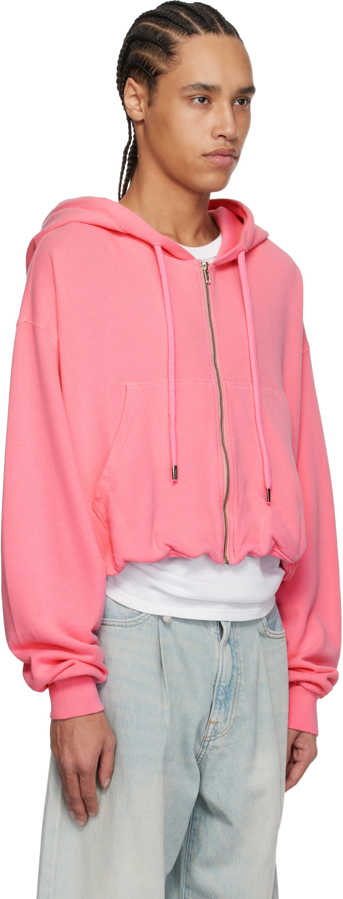 R13 Pink Balloon Zip-Up Hoodie R13