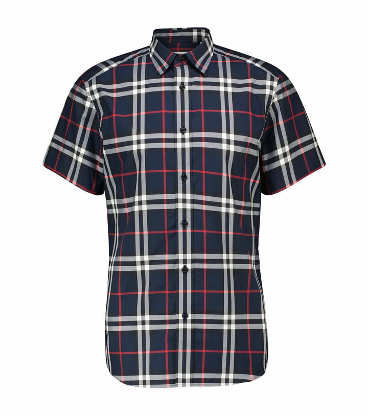 Photo: Burberry - Caxton checked short-sleeved shirt