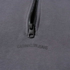 Calvin Klein Men's Logo Jacquard Mock Neck Sweat in Grey