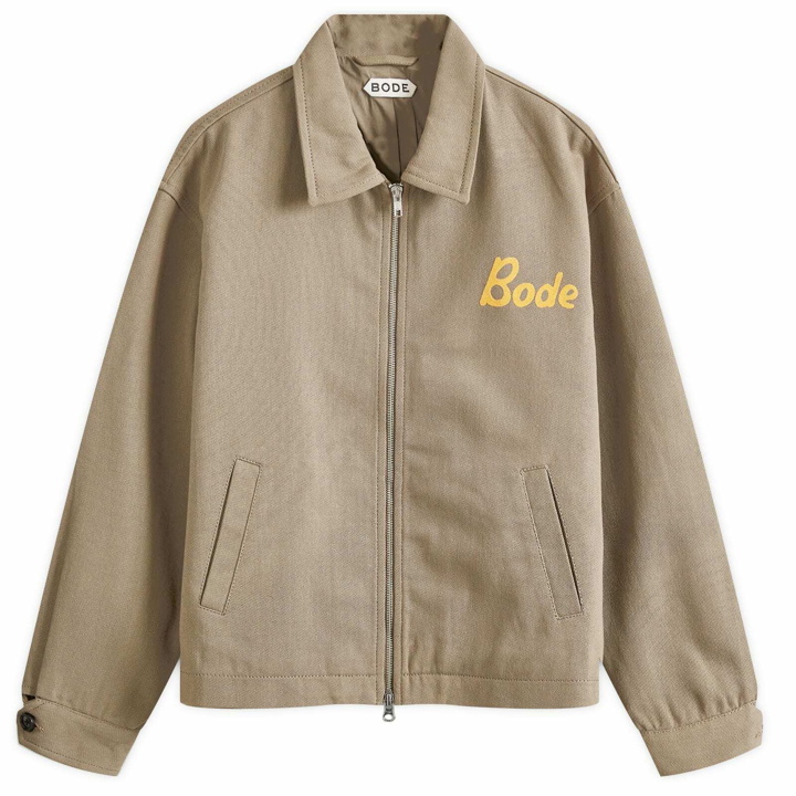 Photo: BODE Men's Low Lying Summer Club Jacket in Grey