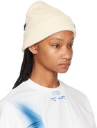 ADER error Beige Cotton Beanie