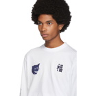 Blue Blue Japan SSENSE Exclusive White Fuku-Tora-Ryu Long Sleeve T-Shirt