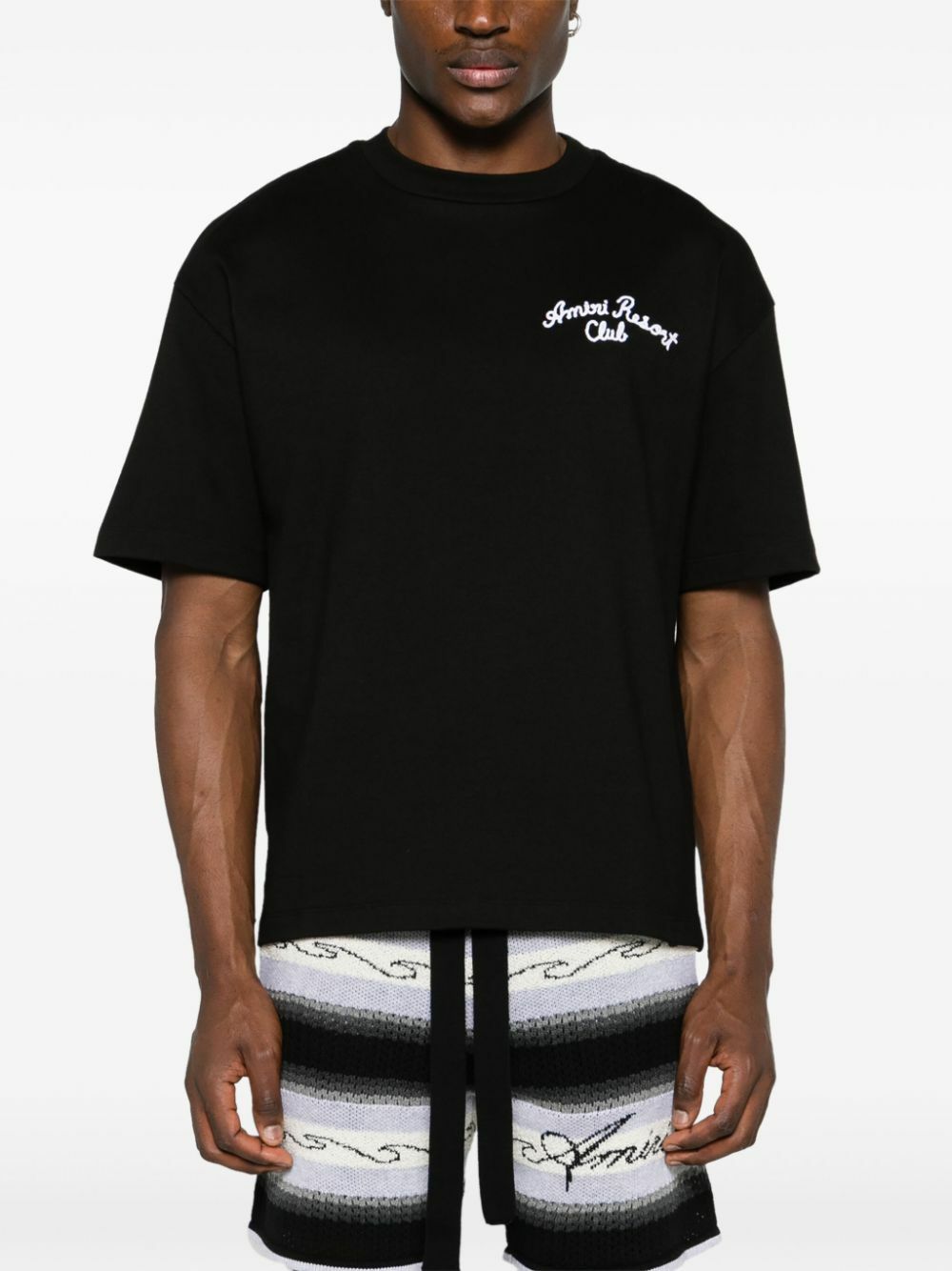 【関税込み】AMIRI ブラック Amiri Resort Club フーディ Amiri Resort Club cotton jersey hoodie in black - Amiri