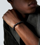 David Yurman Spiritual Beads sterling silver bracelet with black onyx
